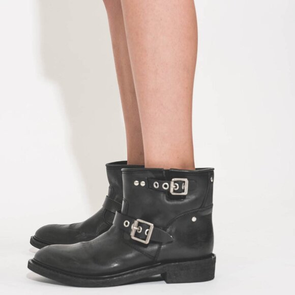 Golden Goose Black Biker Low Boots - Picture 1 of 1